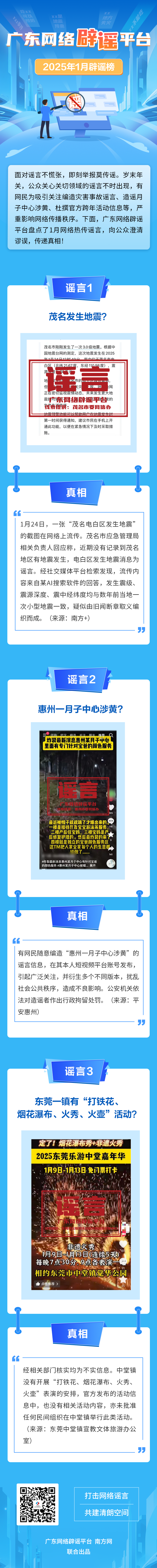 廣東網(wǎng)絡(luò)辟謠平臺(tái)2025年1月辟謠榜